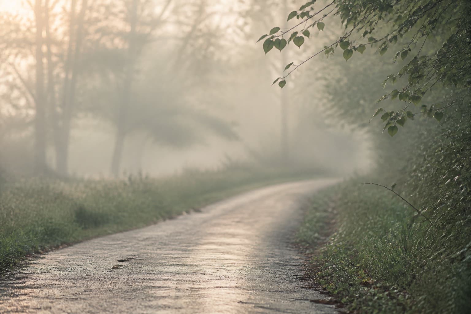 A still British landscape moment under soft overcast light, no people